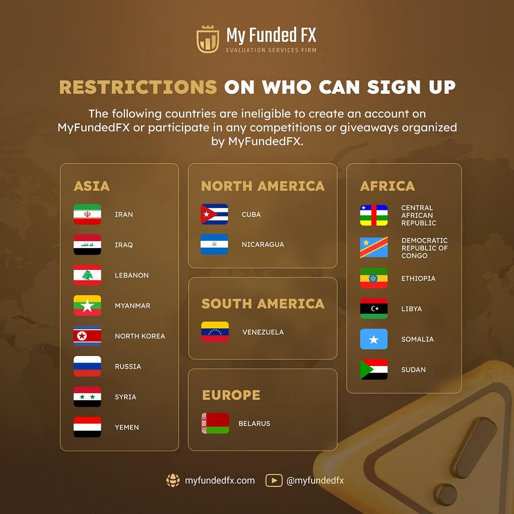 Myfundedfx restricted countries - who can't sign up?