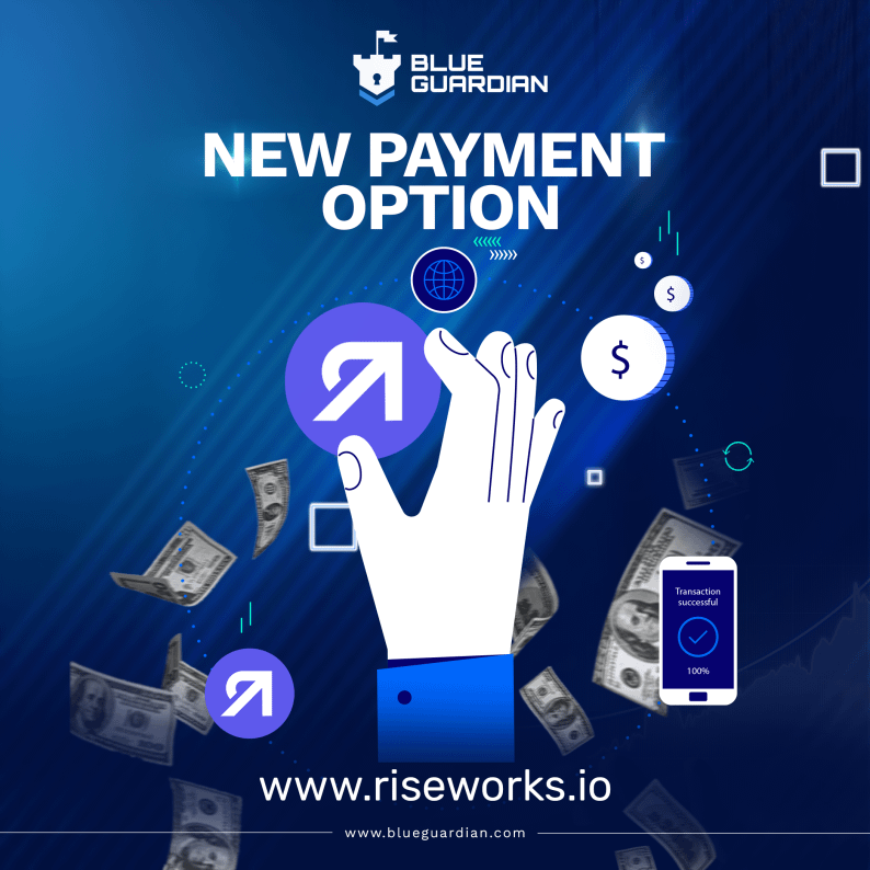 Blue guardian partnership with riseworks - new payout method